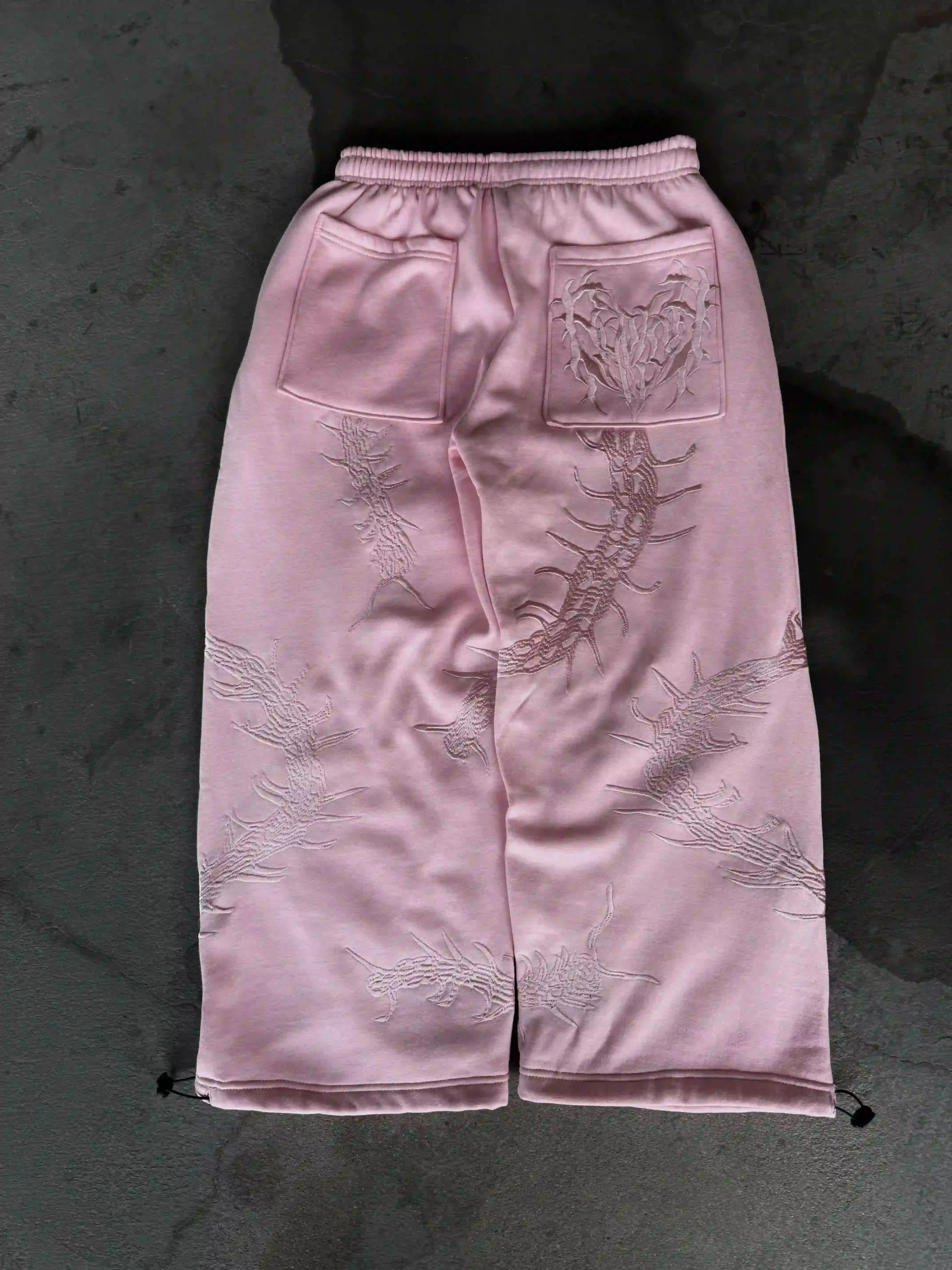 “Ghoul” Sweats (Light Pink)-IYAMIUIO