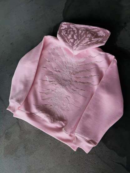 “Ghoul” HOODIE (Light Pink)-IYAMIUIO