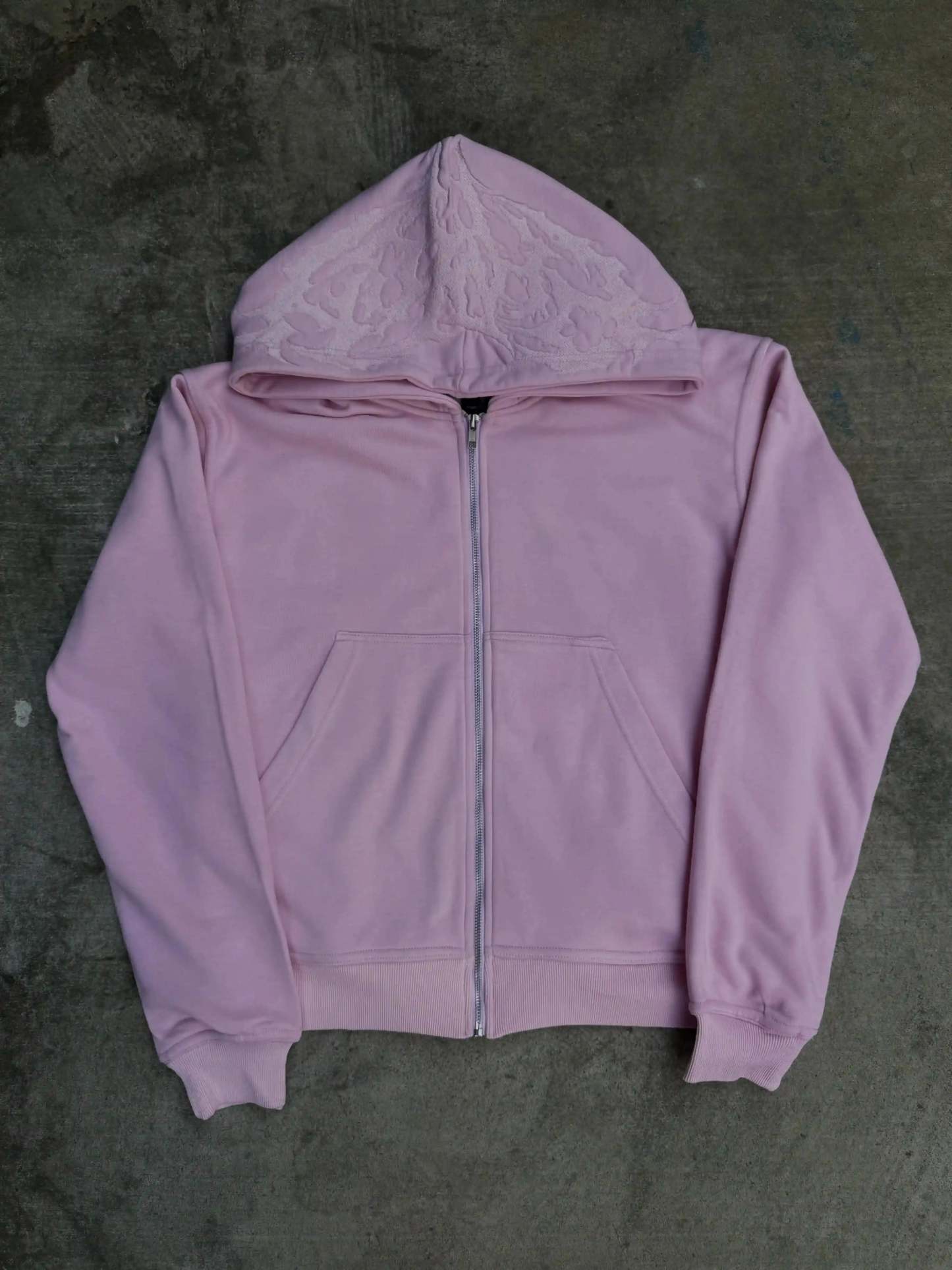 “Ghoul” ZIP-UP (Light Pink)-IYAMIUIO