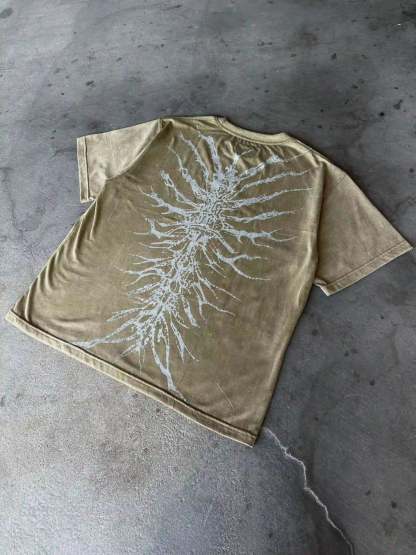 "Ghoul" T-shirt (Sand)-IYAMIUIO