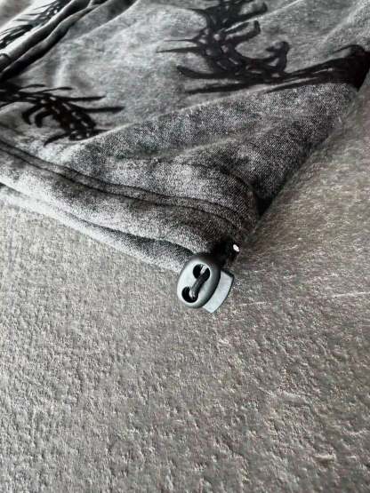“Ghoul” Sweats (Washed Black)-IYAMIUIO