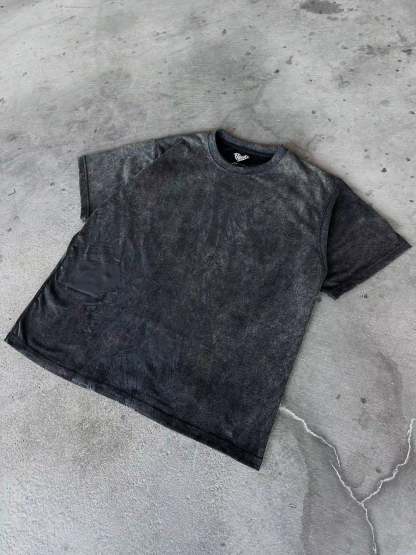 "Ghoul" T-Shirt (Washed Black)-IYAMIUIO