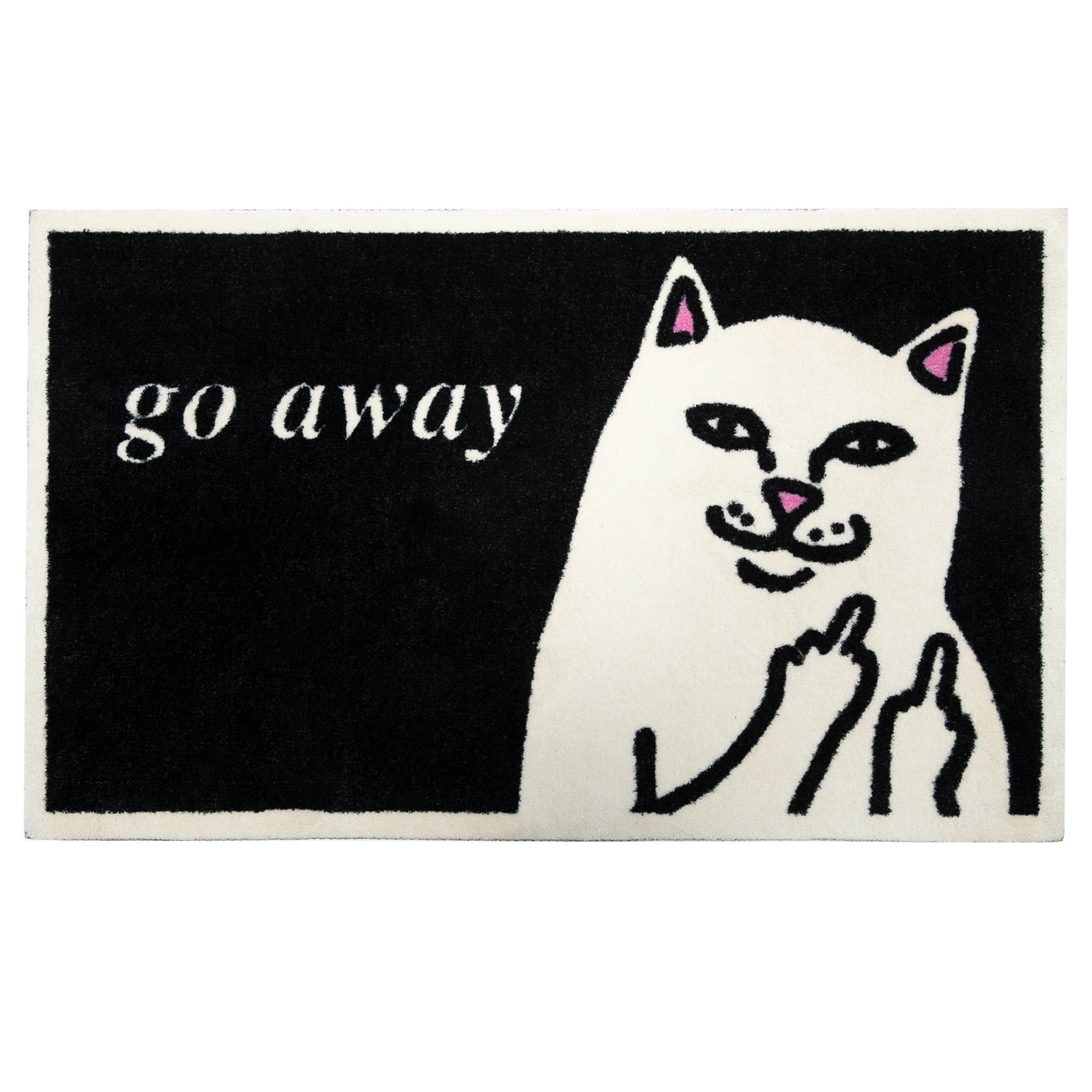 Go Away Rug (Black)-IYAMIUIO