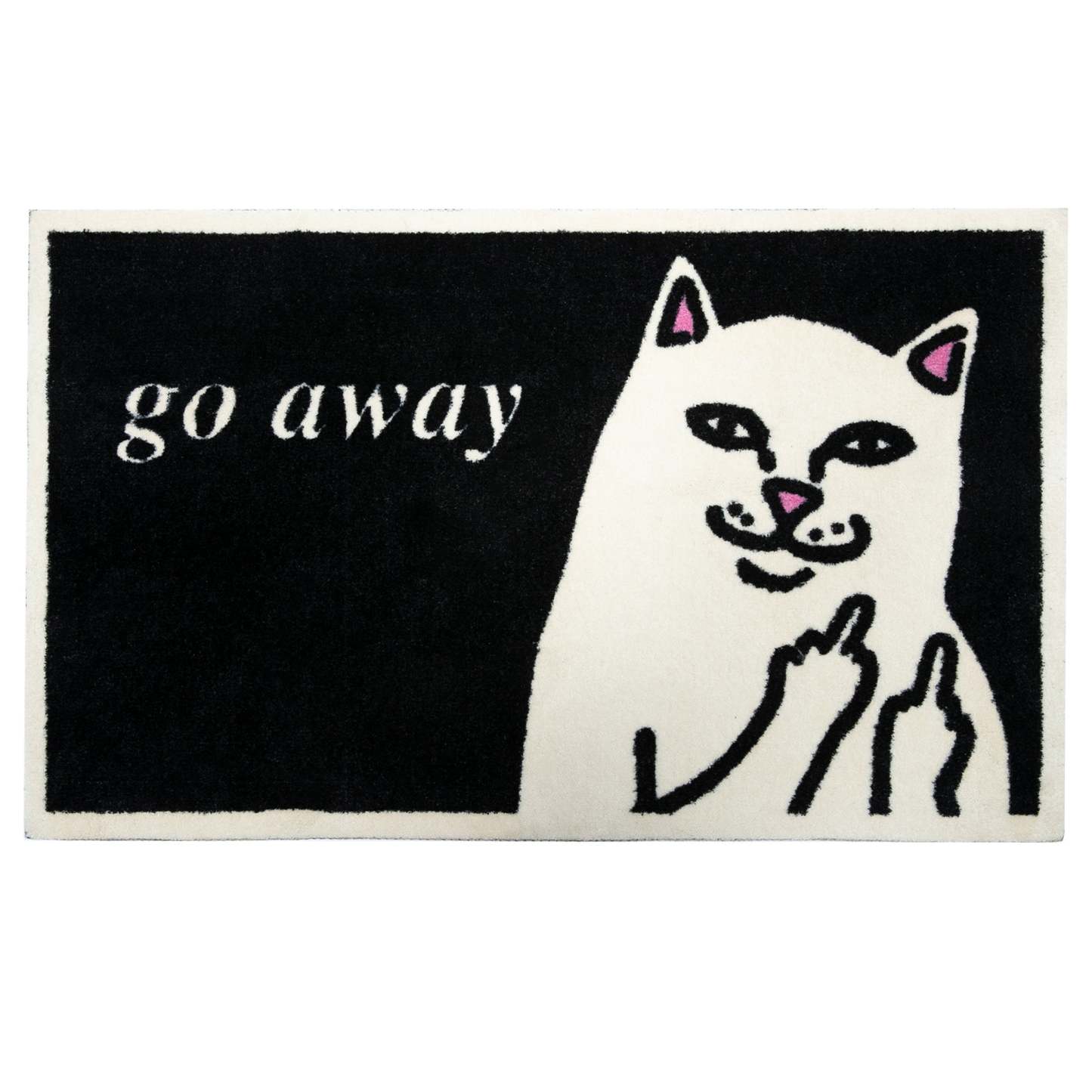 Go Away Rug (Black)-IYAMIUIO