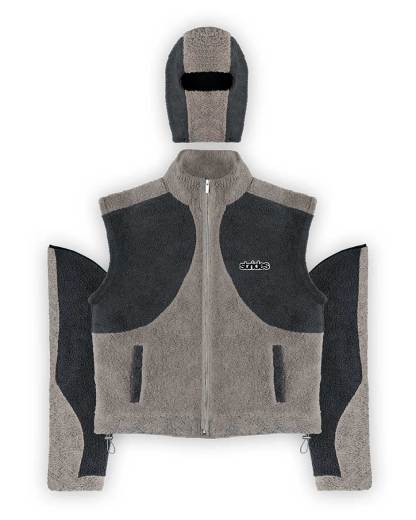 Detachable Fleece Grey-IYAMIUIO