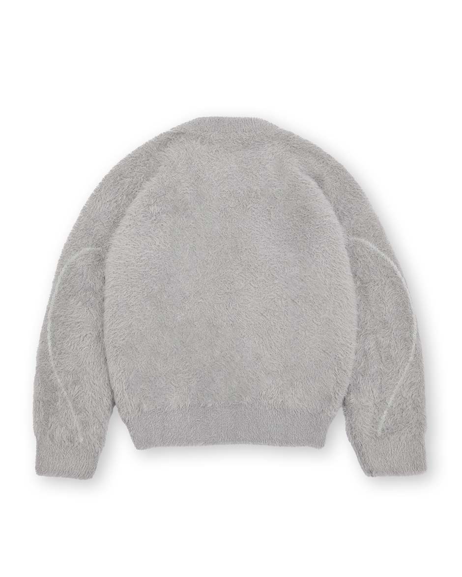 Fusion Mohair Sweater Grey-IYAMIUIO