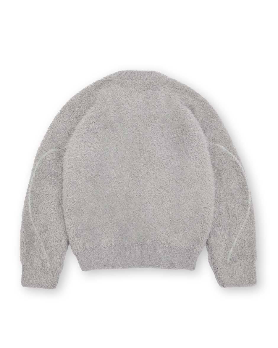 Fusion Mohair Sweater Grey-IYAMIUIO