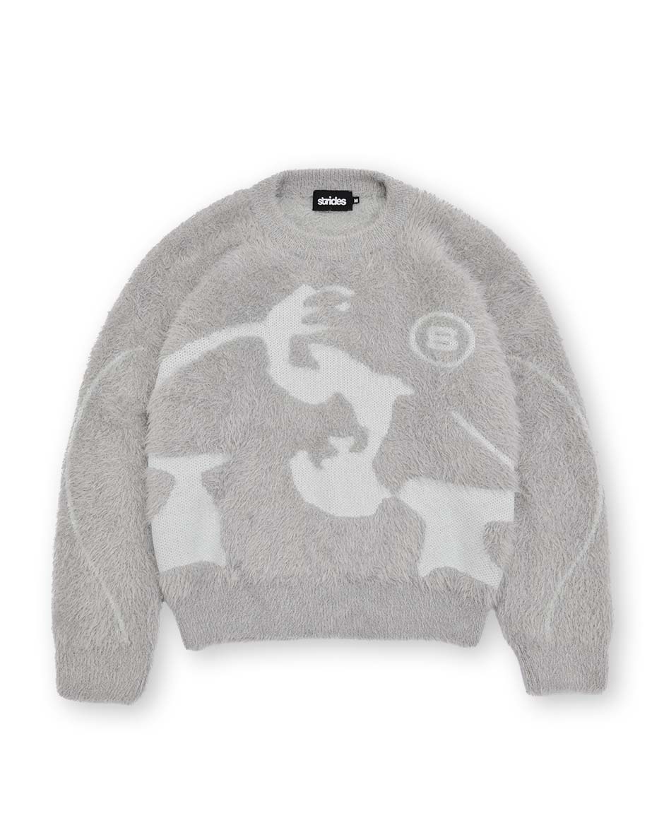 Fusion Mohair Sweater Grey-IYAMIUIO