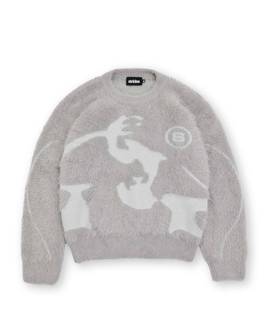 Fusion Mohair Sweater Grey-IYAMIUIO