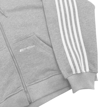 V2 SPIKE HOODIE (GREY/WHITE)-IYAMIUIO