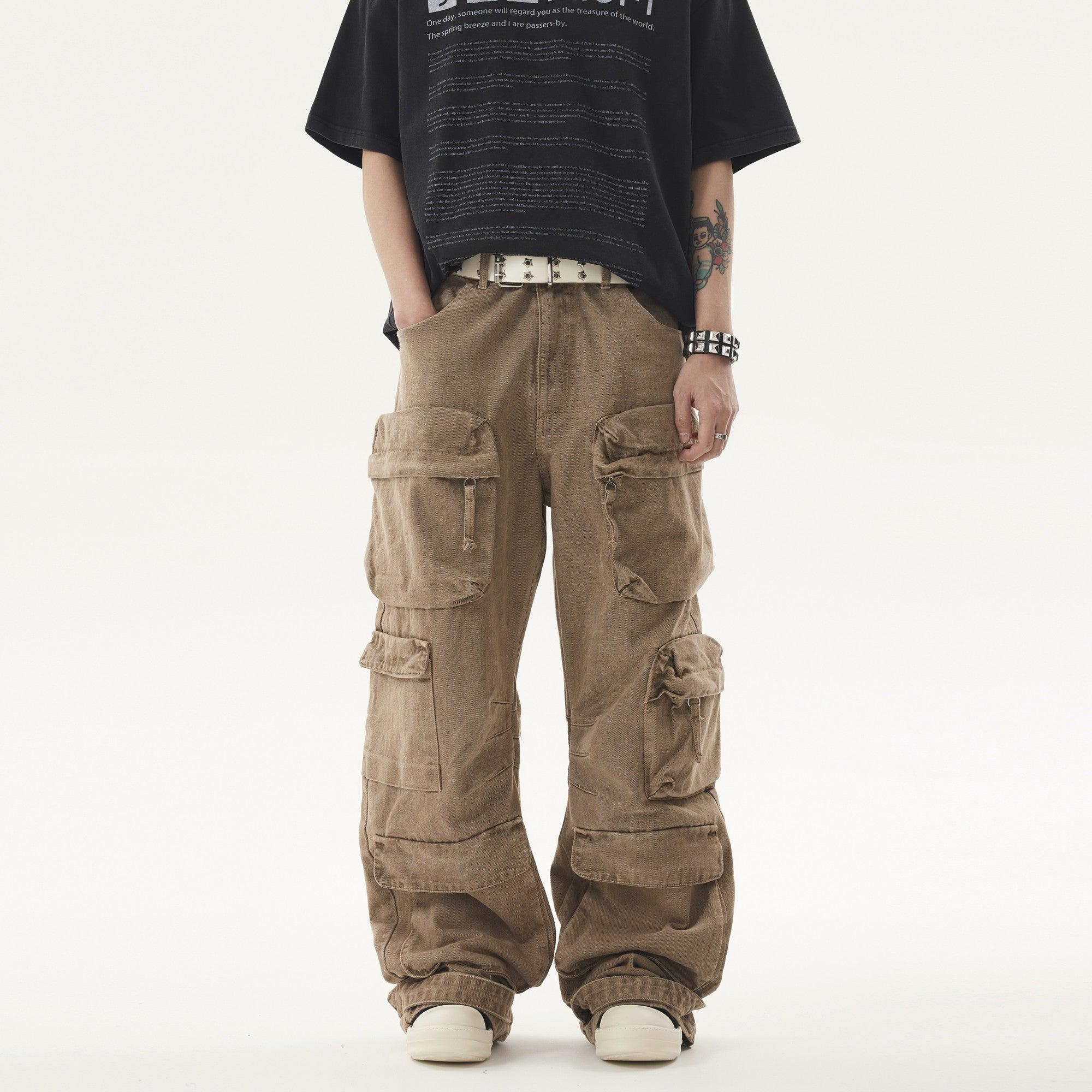 Heavy duty VIBE Cargo Jeans-IYAMIUIO