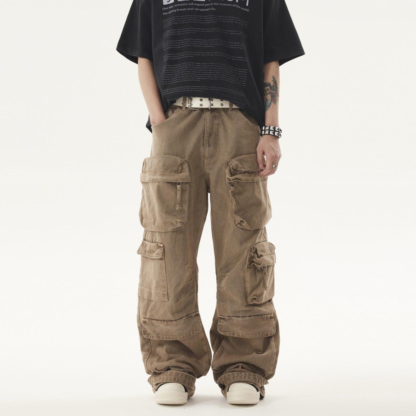 Heavy duty VIBE Cargo Jeans-IYAMIUIO
