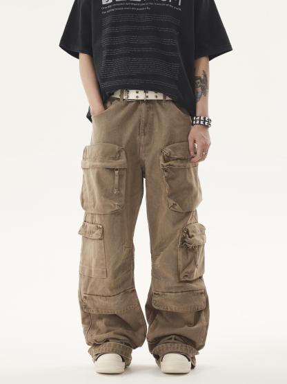 Heavy duty VIBE Cargo Jeans-IYAMIUIO