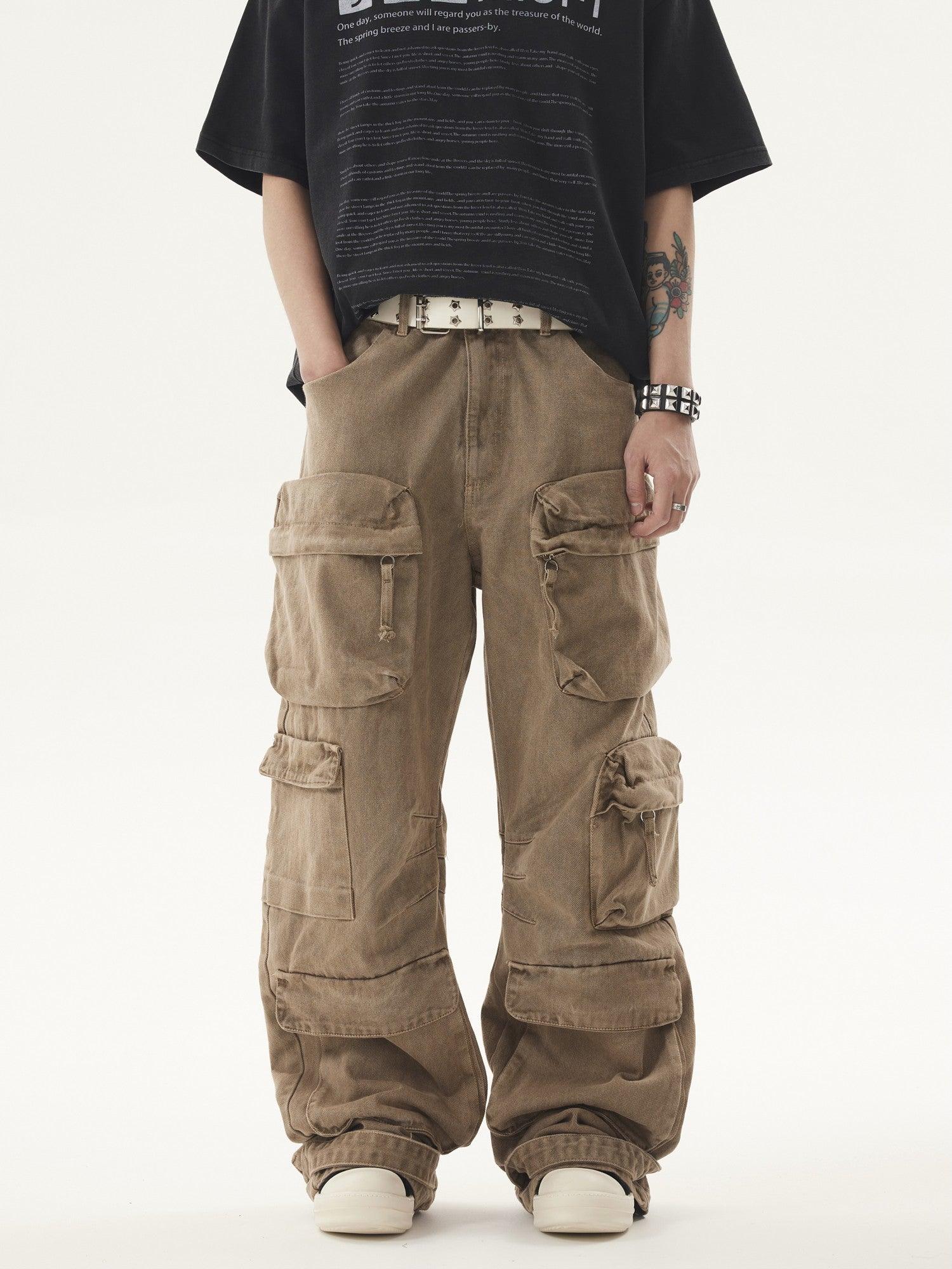 Heavy duty VIBE Cargo Jeans-IYAMIUIO