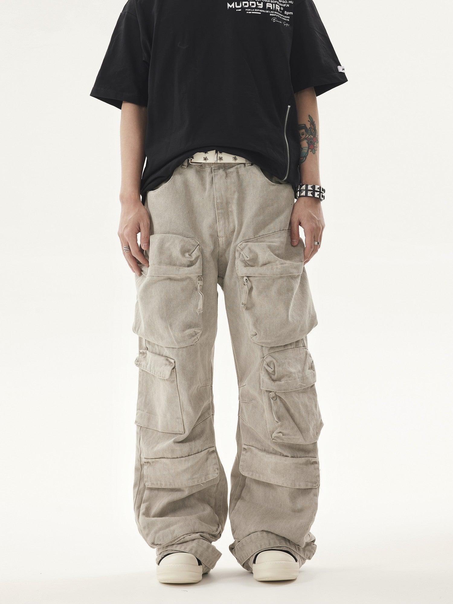 Heavy duty VIBE Cargo Jeans-IYAMIUIO