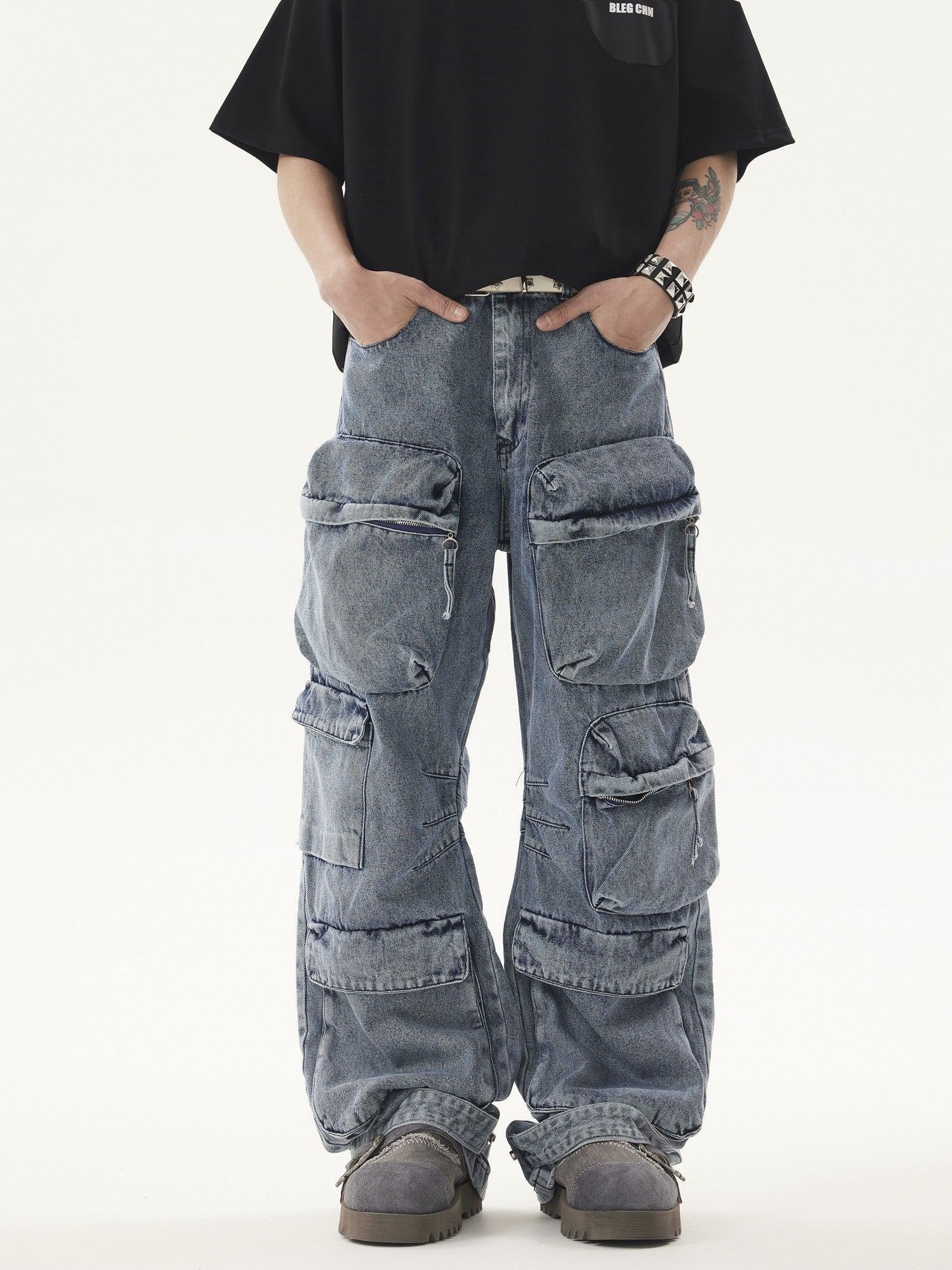 Heavy duty VIBE Cargo Jeans-IYAMIUIO