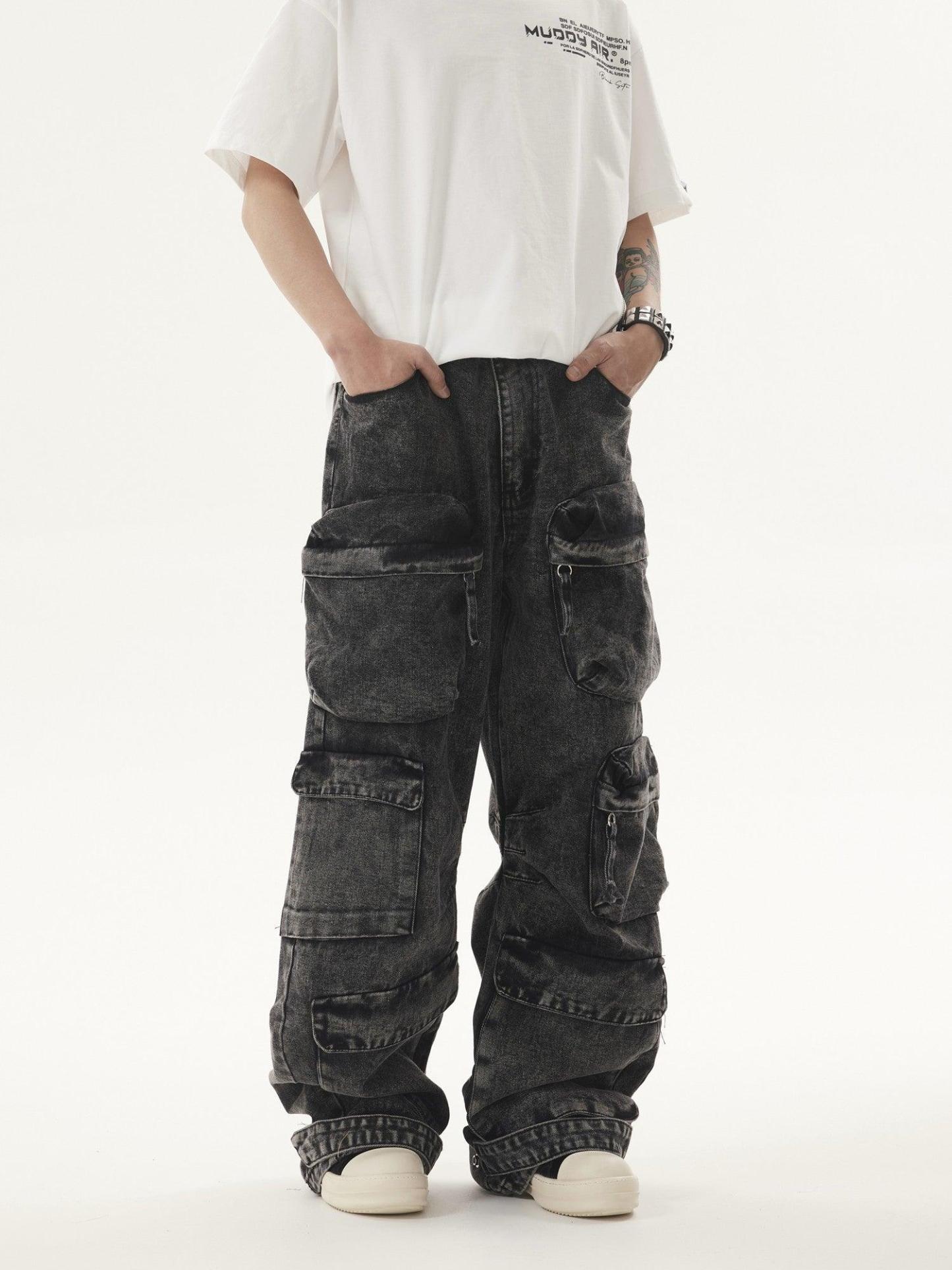 Heavy duty VIBE Cargo Jeans-IYAMIUIO