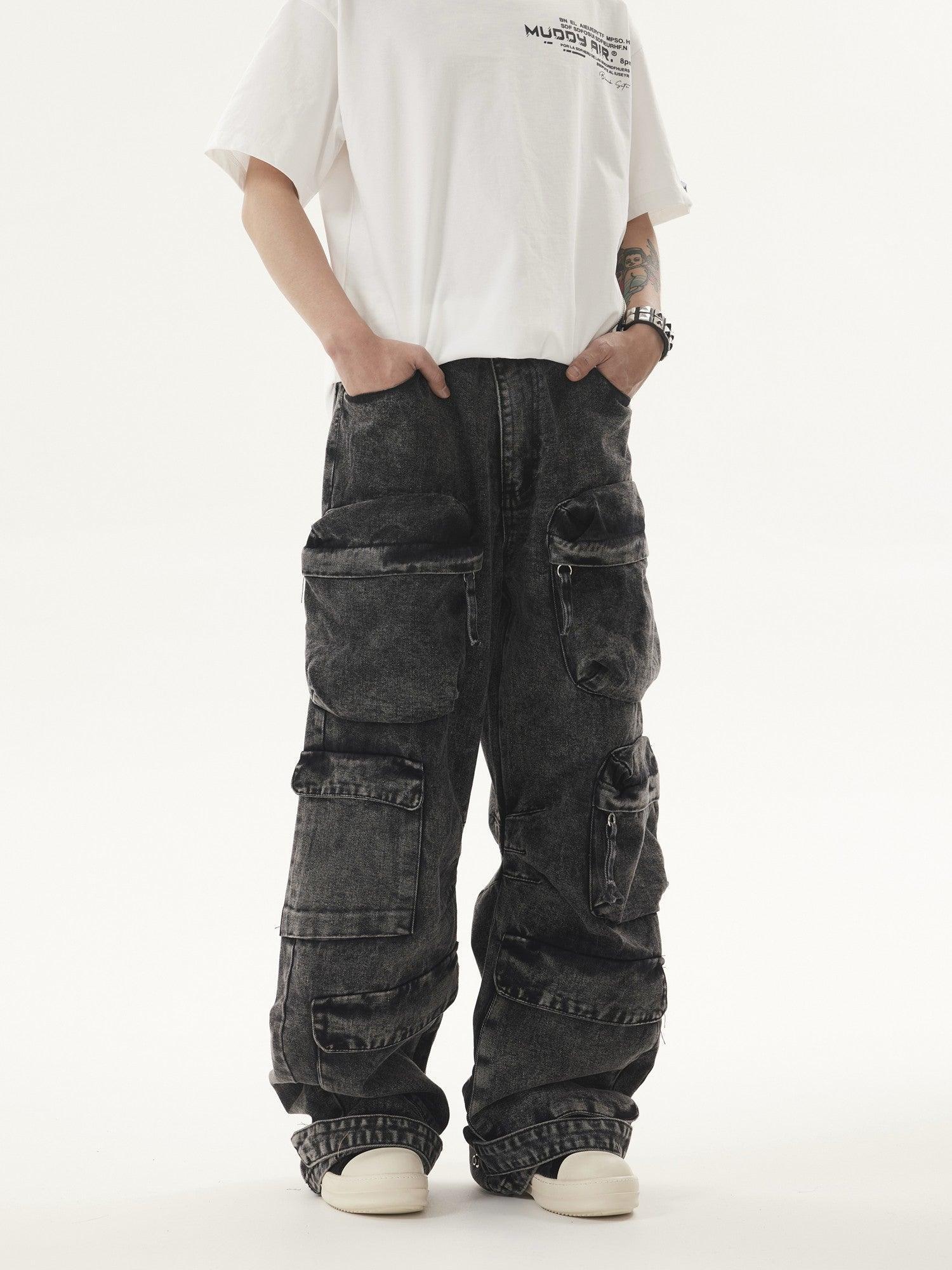 Heavy duty VIBE Cargo Jeans-IYAMIUIO