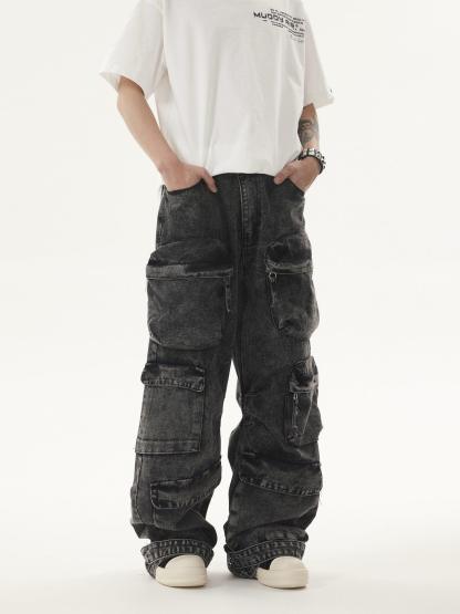 Heavy duty VIBE Cargo Jeans-IYAMIUIO