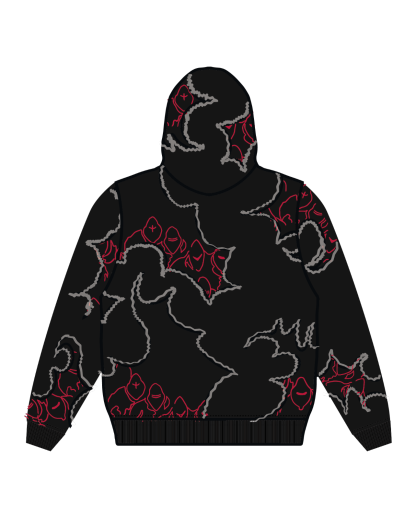 "LEVEL UP" Hoodie Black-IYAMIUIO