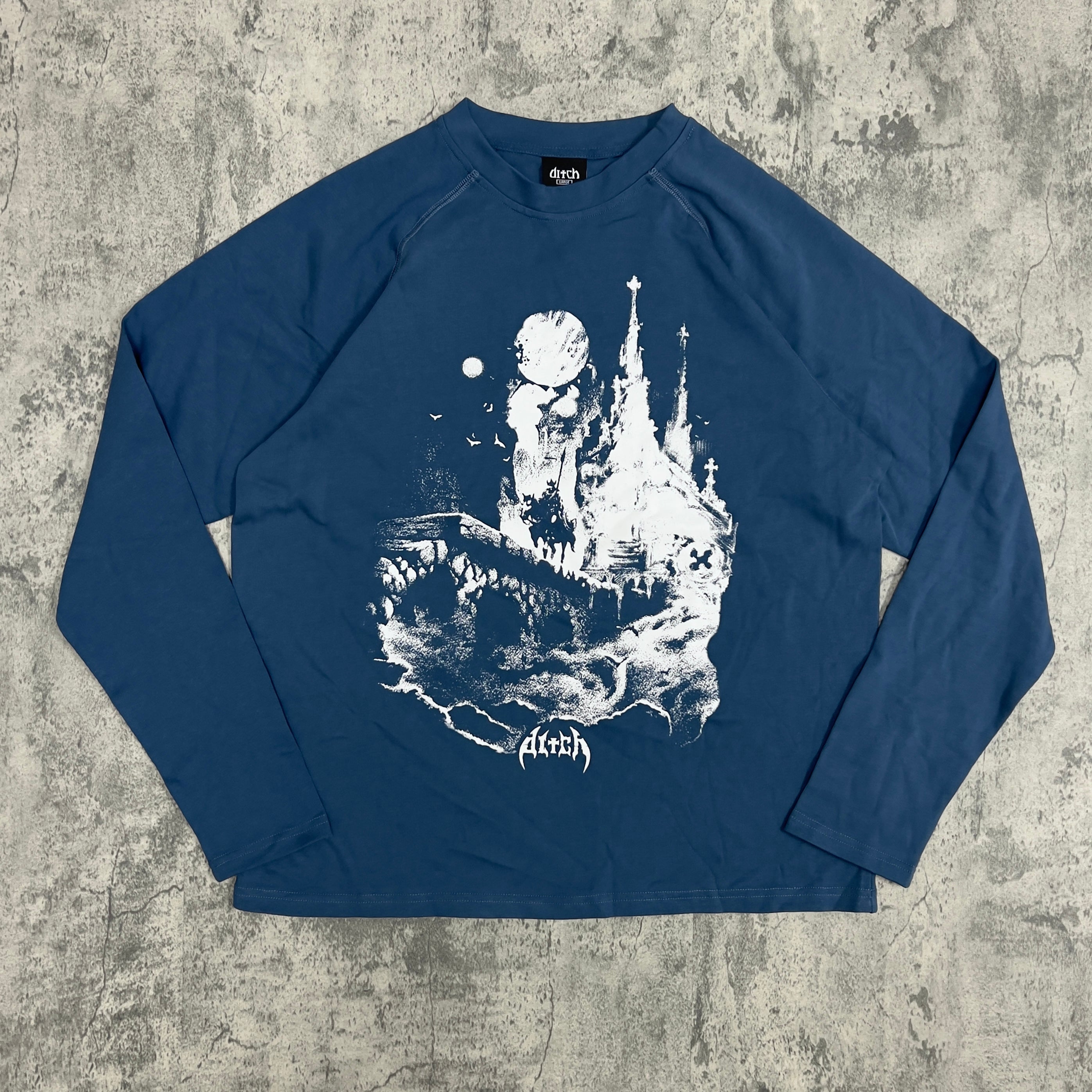 ICE CASTLE LONG SLEEVE (COBALT)-IYAMIUIO