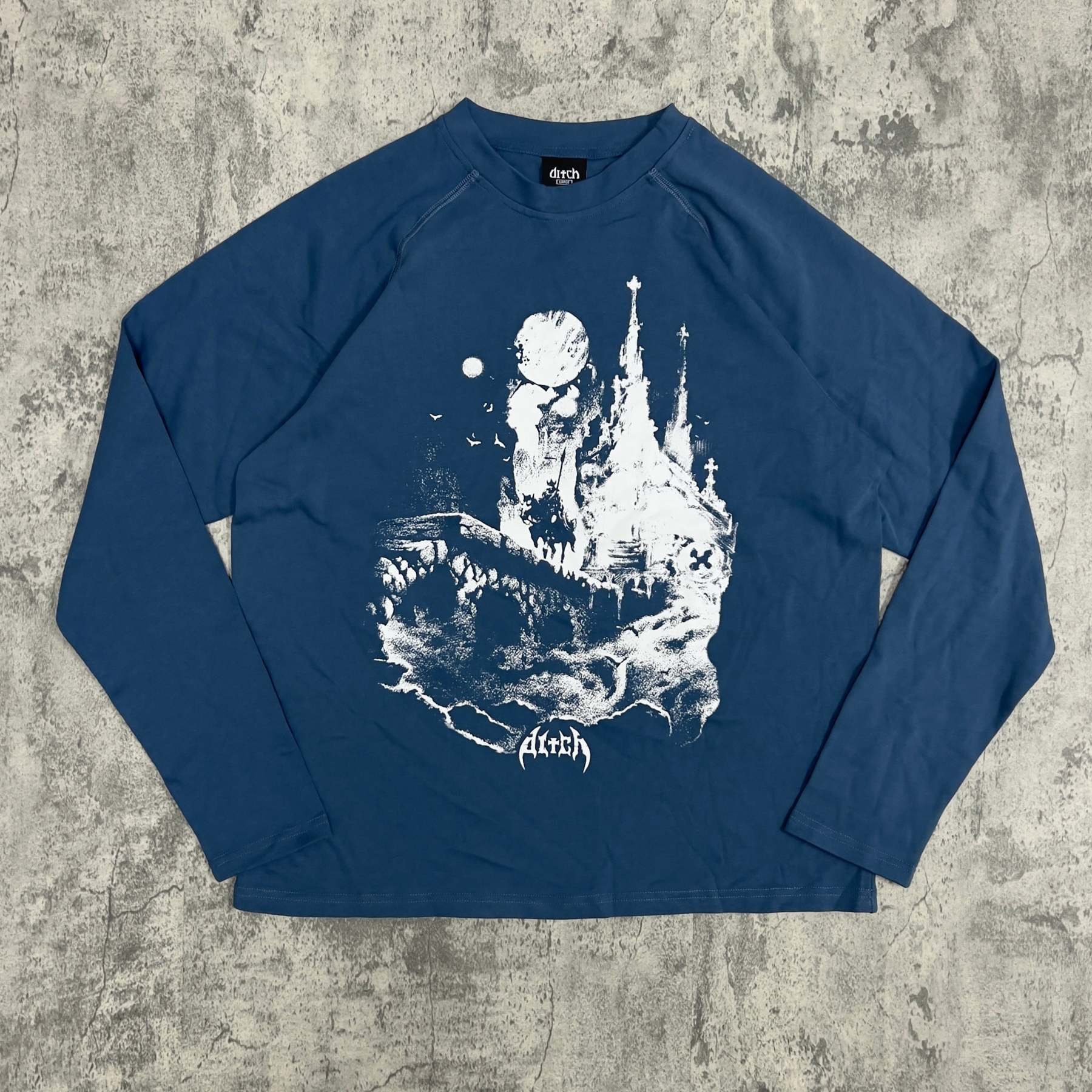 ICE CASTLE LONG SLEEVE (COBALT)-IYAMIUIO