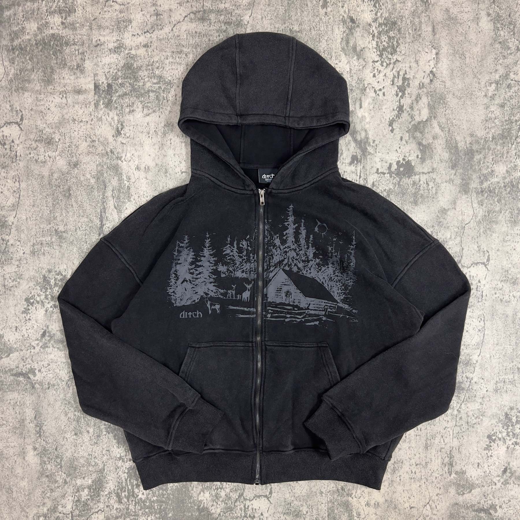 CABIN ZIPUP (COAL)-IYAMIUIO