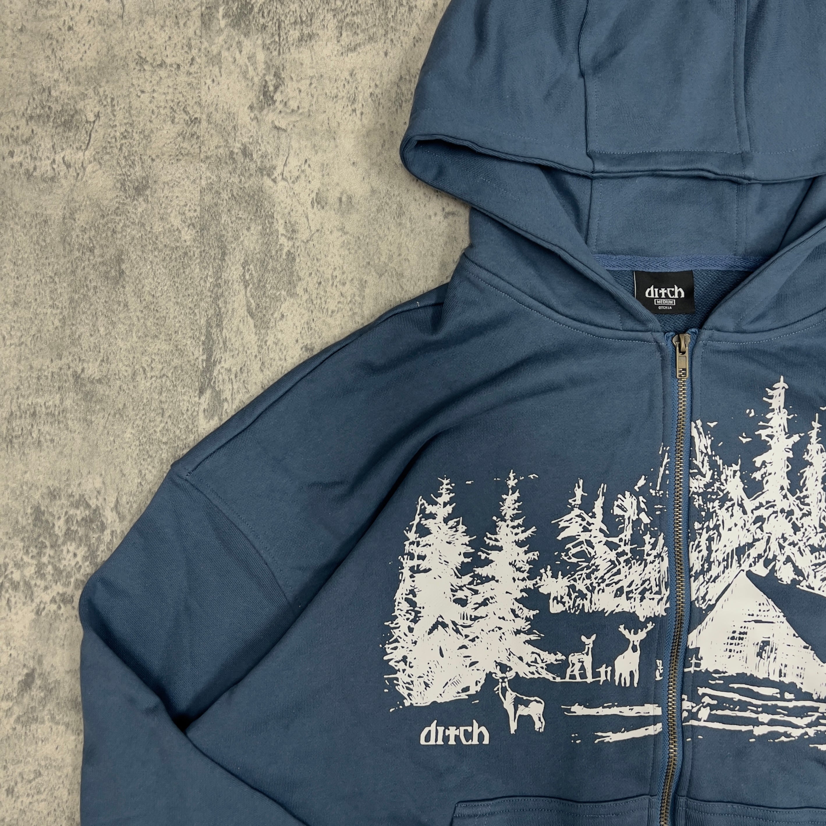 CABIN ZIPUP (COBALT)-IYAMIUIO