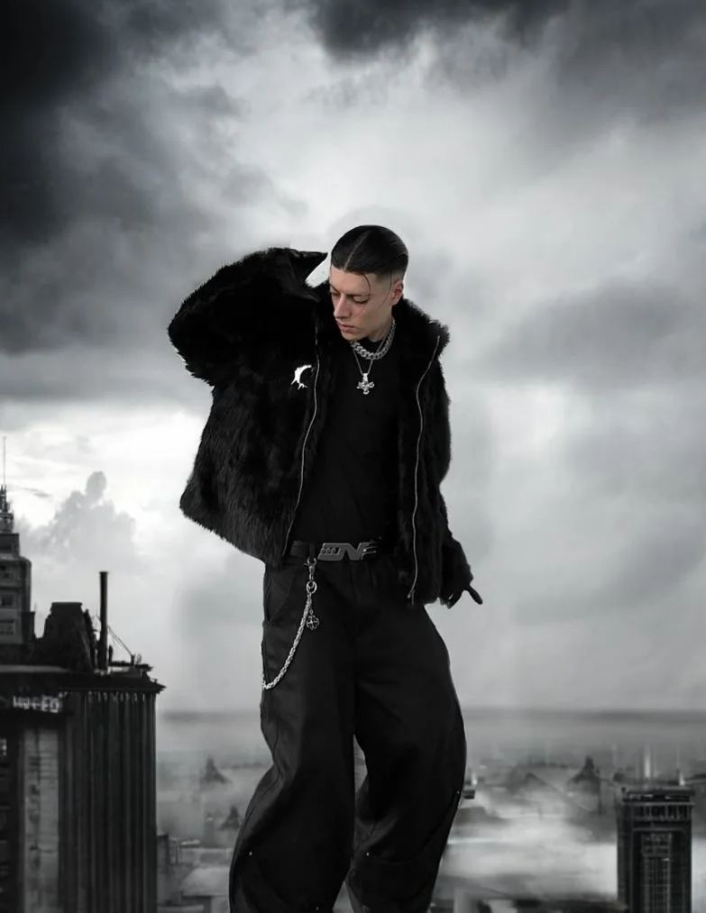 【23s November.】Plush Thickened Metal Design Jacket