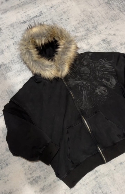 fur hood zipups（Free shipping over $39）