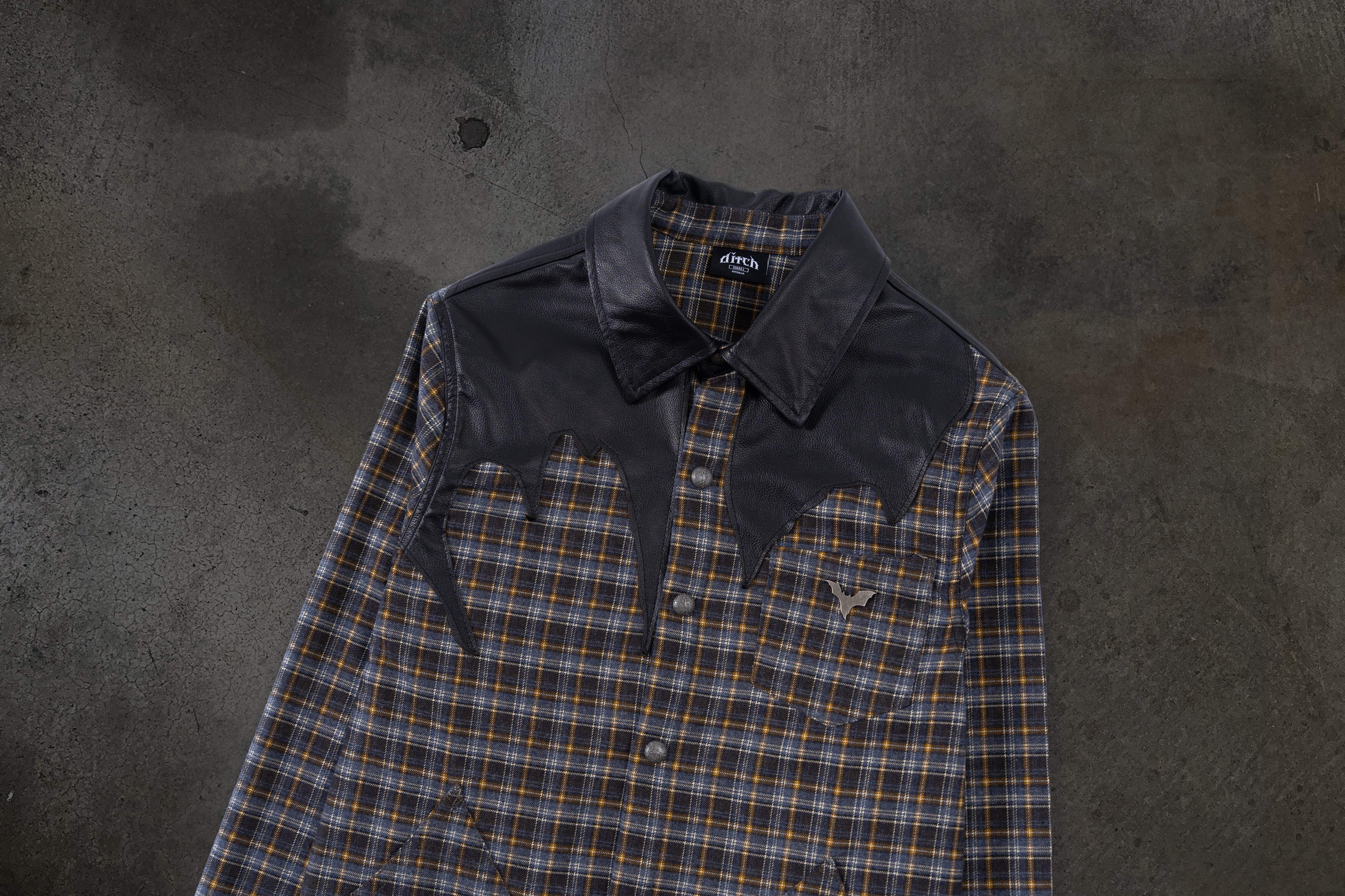 LEATHER FLANNEL (BROWN)-IYAMIUIO