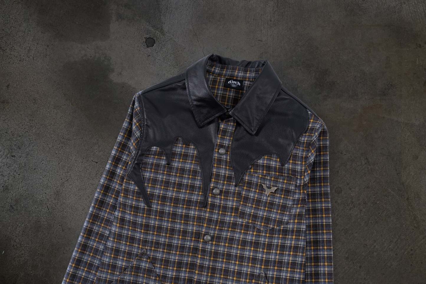 LEATHER FLANNEL (BROWN)-IYAMIUIO