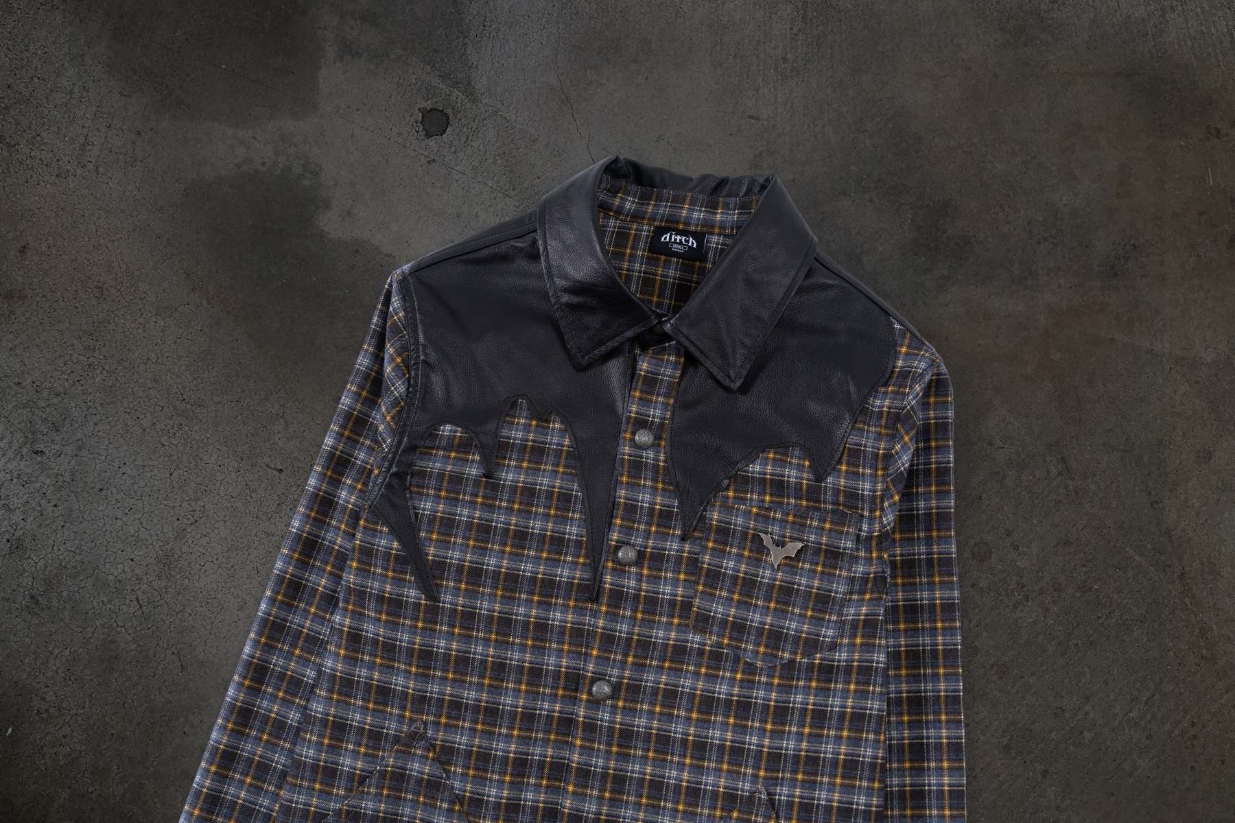 LEATHER FLANNEL (BROWN)-IYAMIUIO