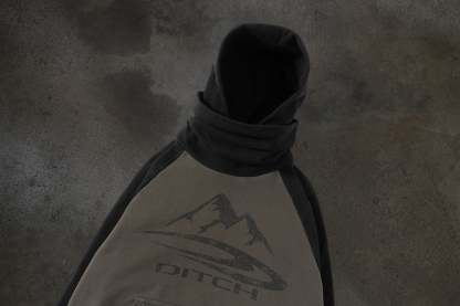 SUMMIT MASKED HOODIE (ASH)-IYAMIUIO