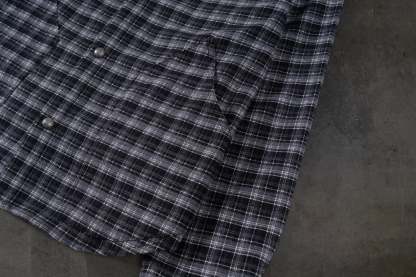 LEATHER FLANNEL (BLACK)-IYAMIUIO