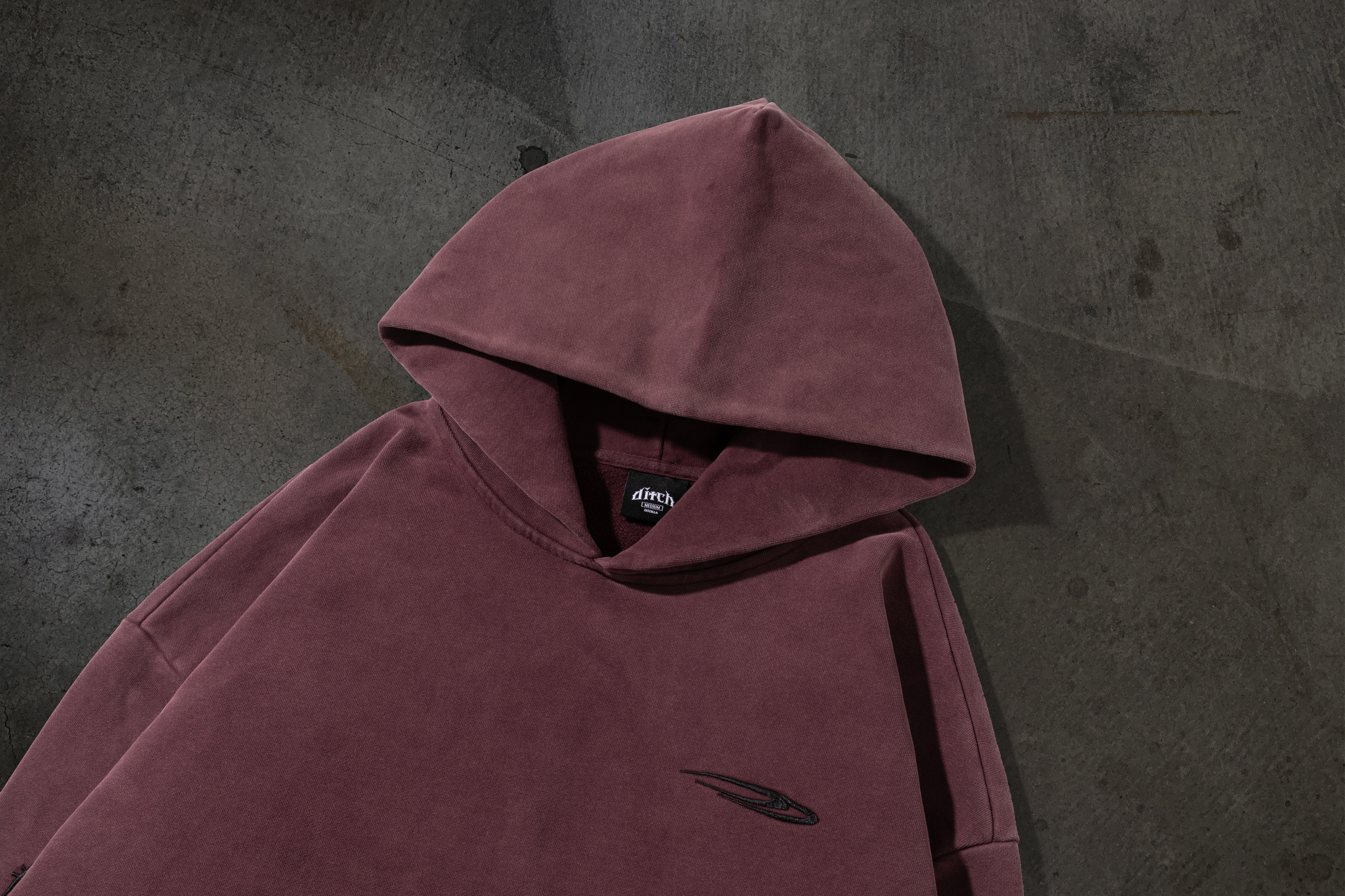 ATHLETIC BARBED PULLOVER (CRIMSON)-IYAMIUIO