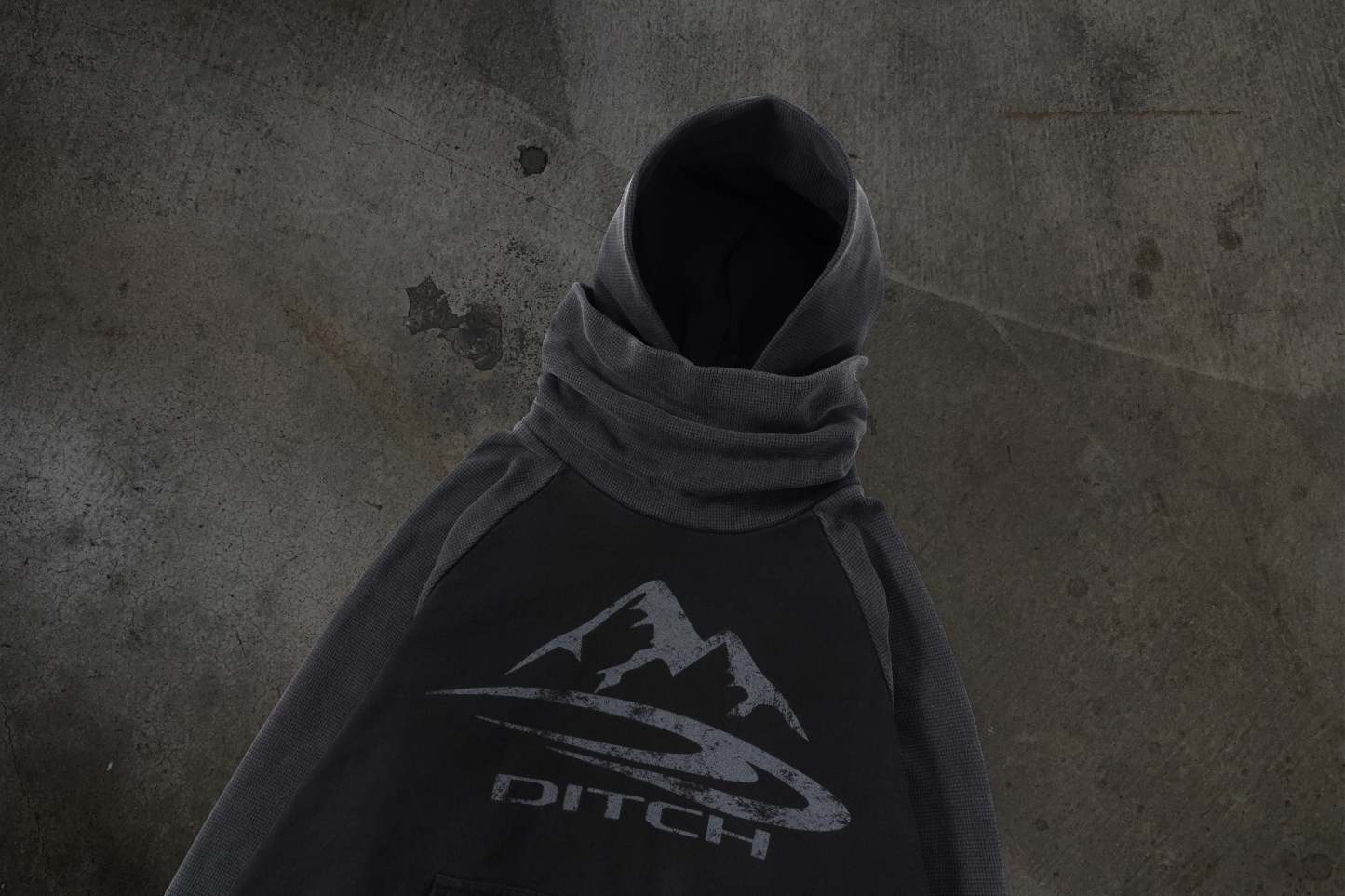 SUMMIT MASKED HOODIE (COAL/THERMAL)-IYAMIUIO