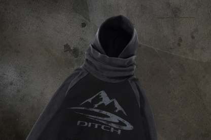 SUMMIT MASKED HOODIE (COAL/THERMAL)-IYAMIUIO