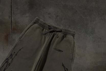 ATHLETIC BARBED SWEATS (ASH)-IYAMIUIO