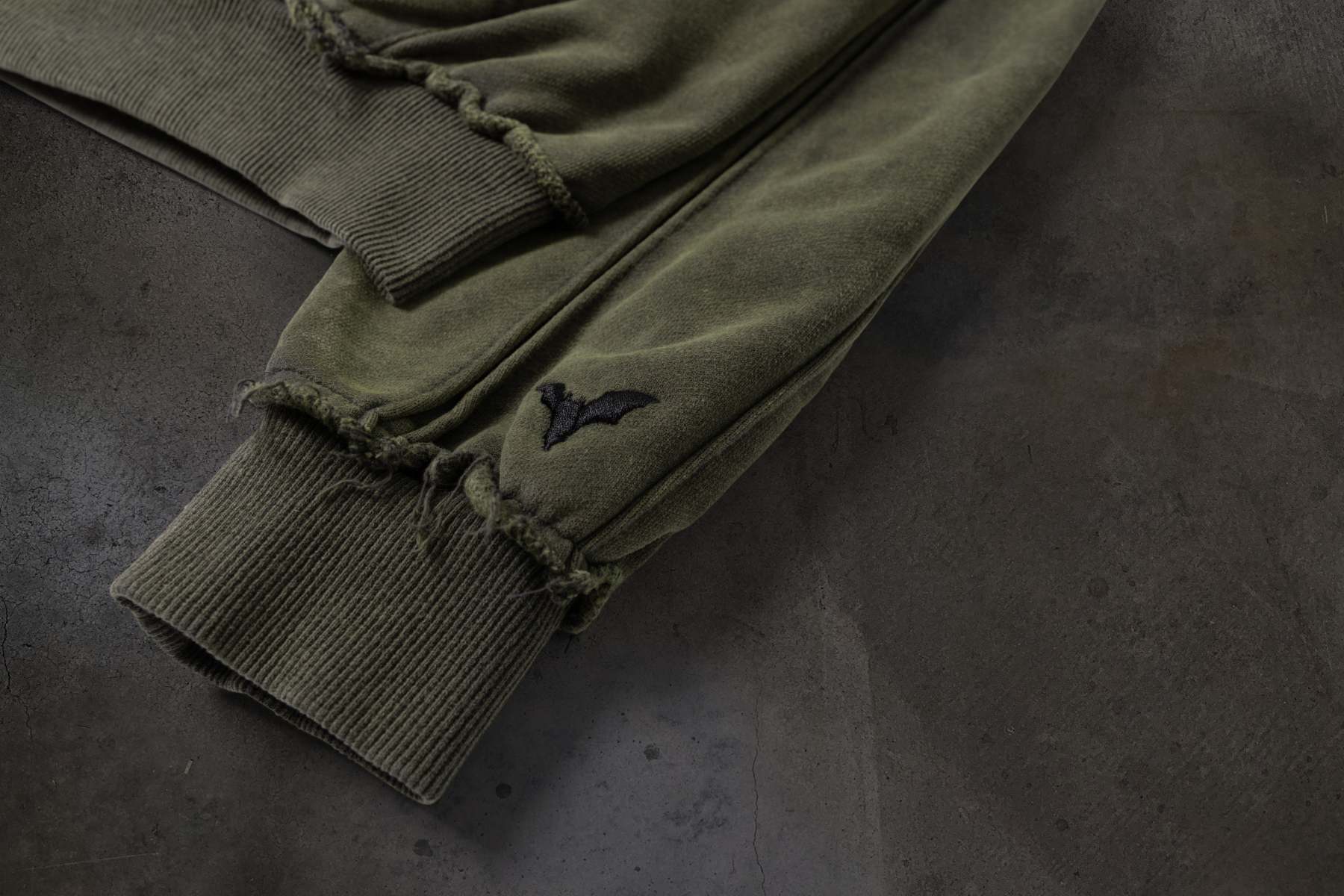 BIKER HOODIE (ASH)-IYAMIUIO