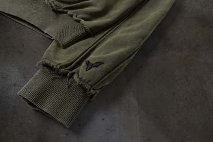 BIKER HOODIE (ASH)-IYAMIUIO