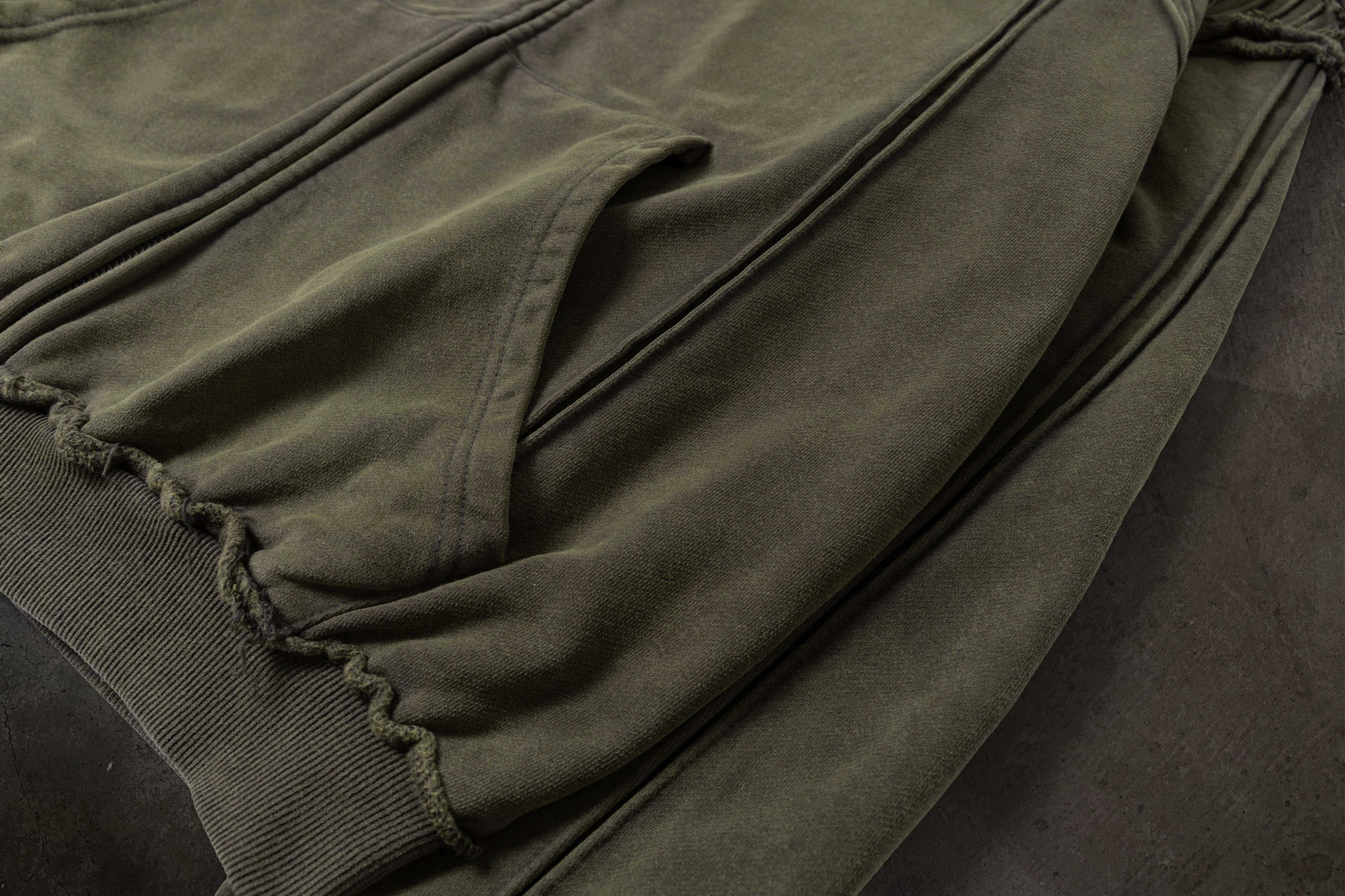 BIKER HOODIE (ASH)-IYAMIUIO