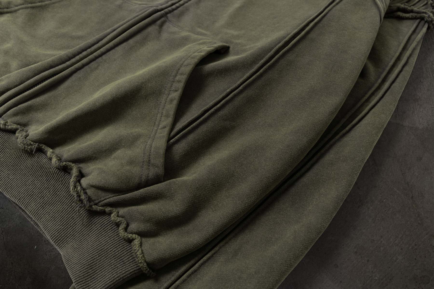 BIKER HOODIE (ASH)-IYAMIUIO