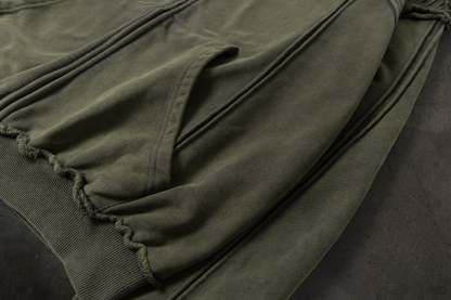 BIKER HOODIE (ASH)-IYAMIUIO