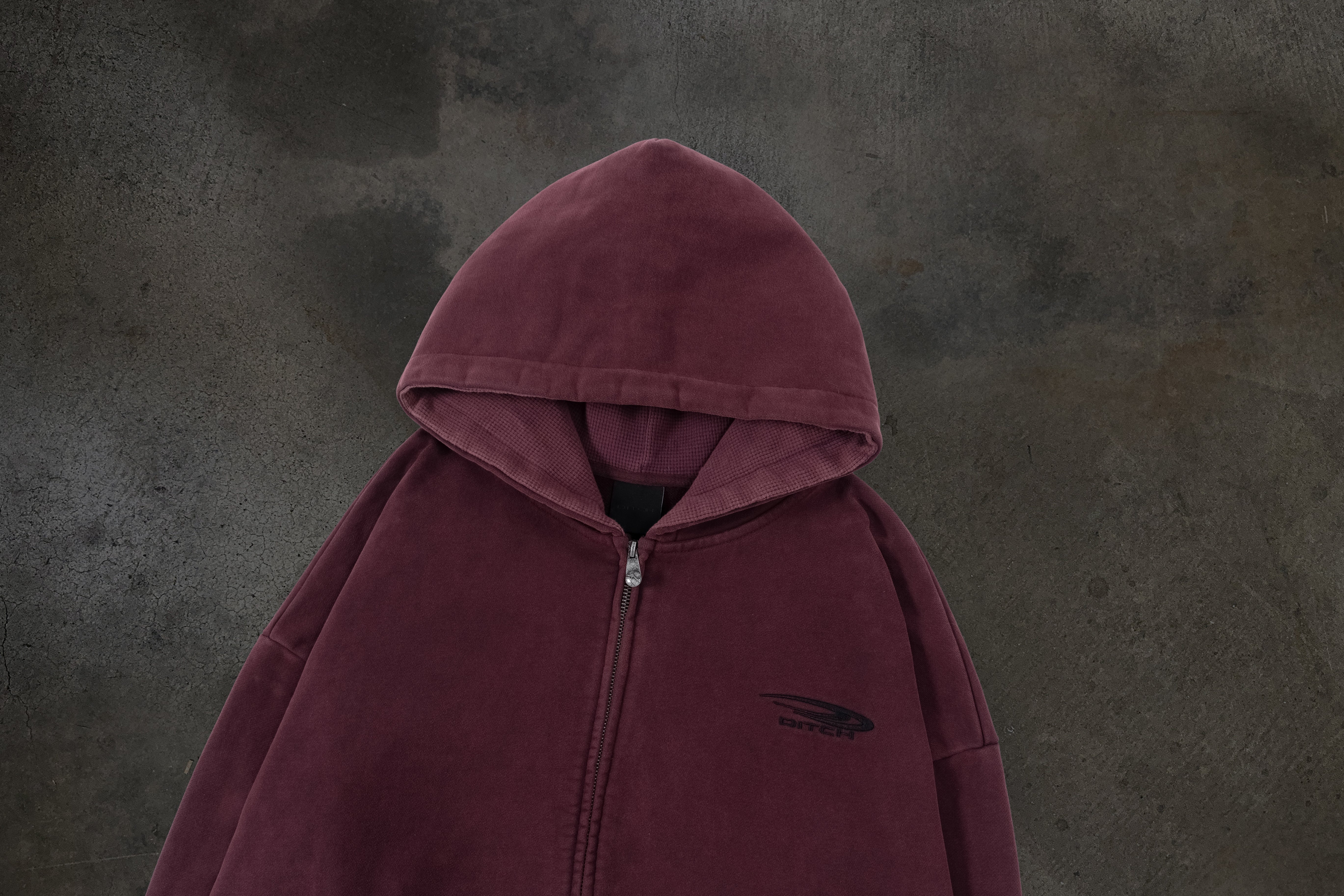 ATHLETIC ZIPUP (CRIMSON)-IYAMIUIO