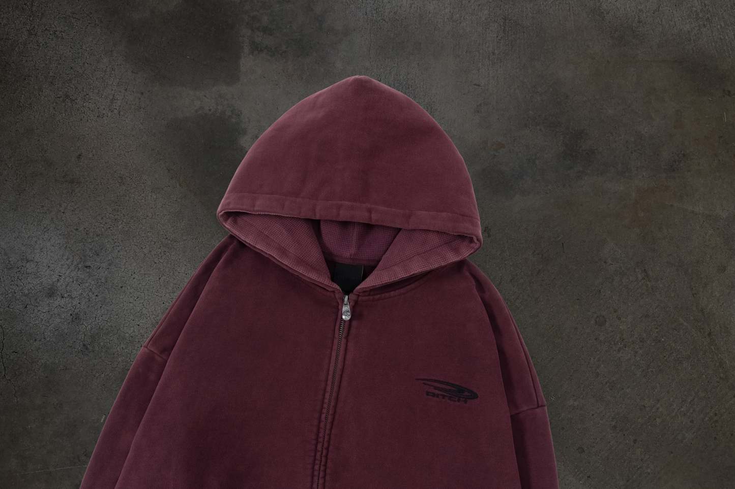 ATHLETIC ZIPUP (CRIMSON)-IYAMIUIO