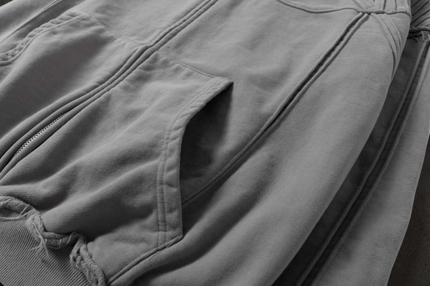 BIKER HOODIE (SAND)-IYAMIUIO