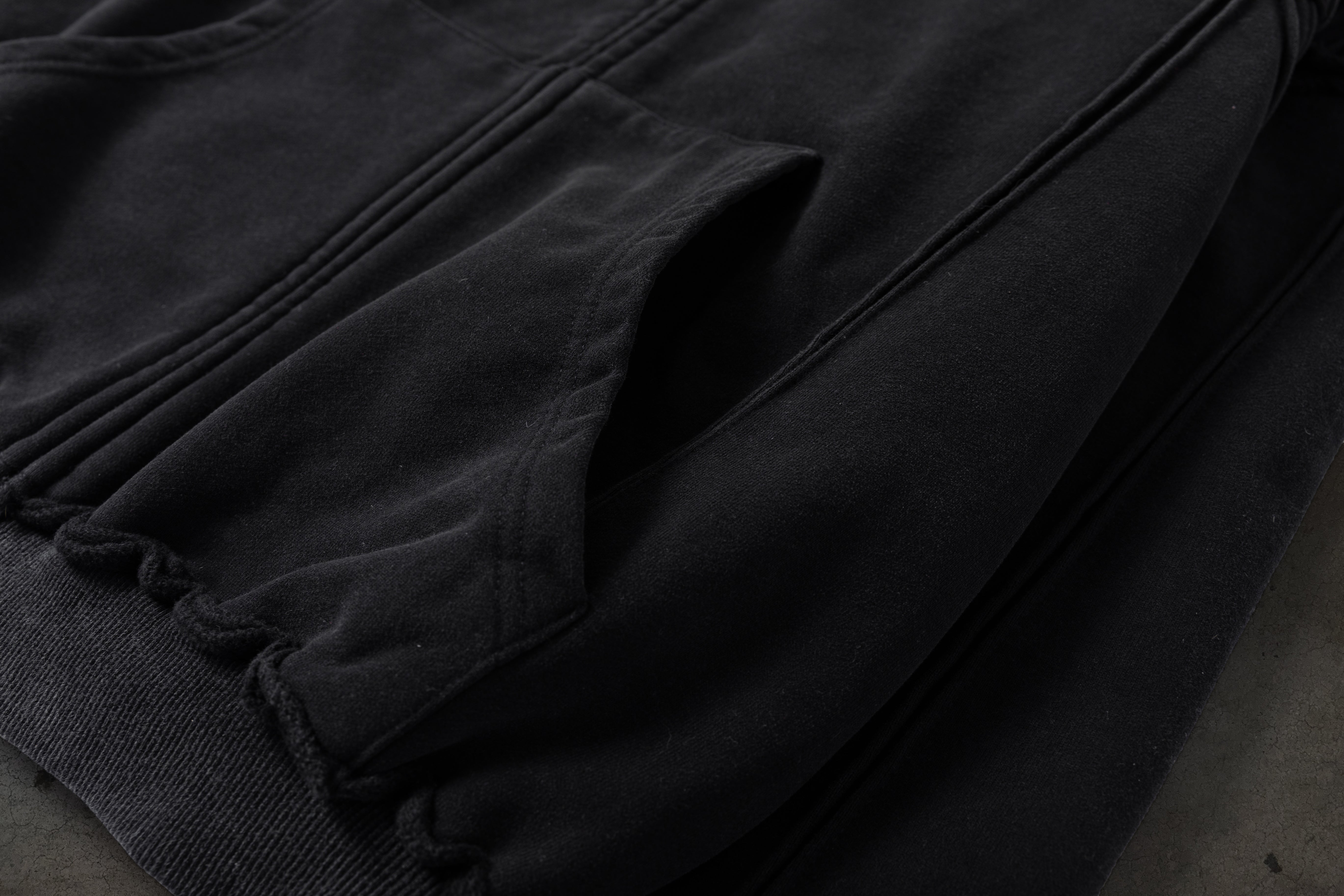 BIKER HOODIE (COAL)-IYAMIUIO