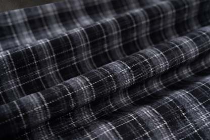 LEATHER FLANNEL (BLACK)-IYAMIUIO