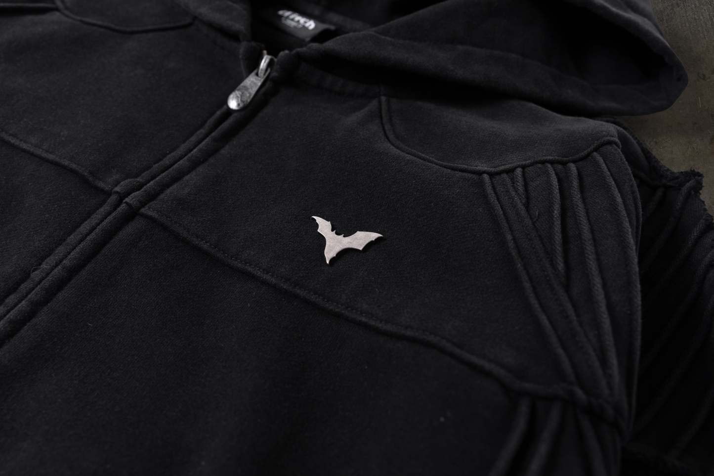 BIKER HOODIE (COAL)-IYAMIUIO